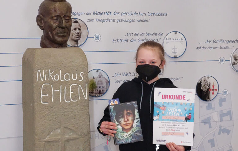 Siegerin im Vorlesewettbewerb