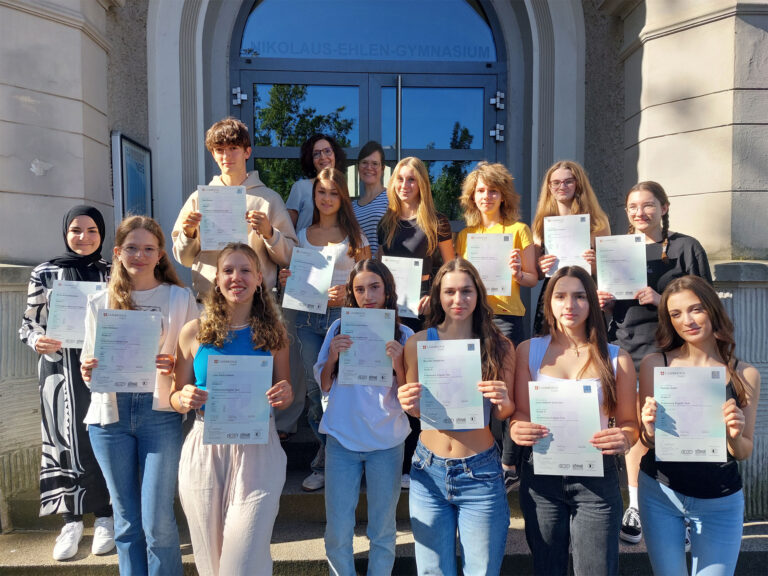 Glückwunsch zum Cambridge-Zertifikat!