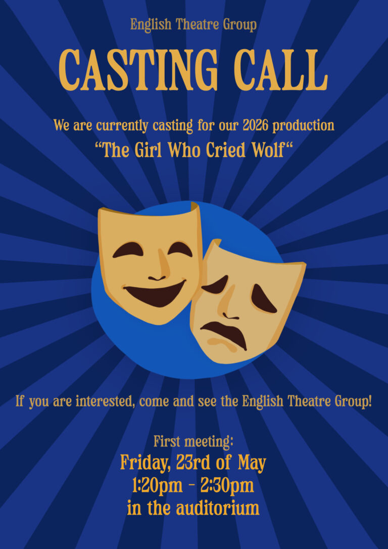 Casting Call für die English Theatre Group