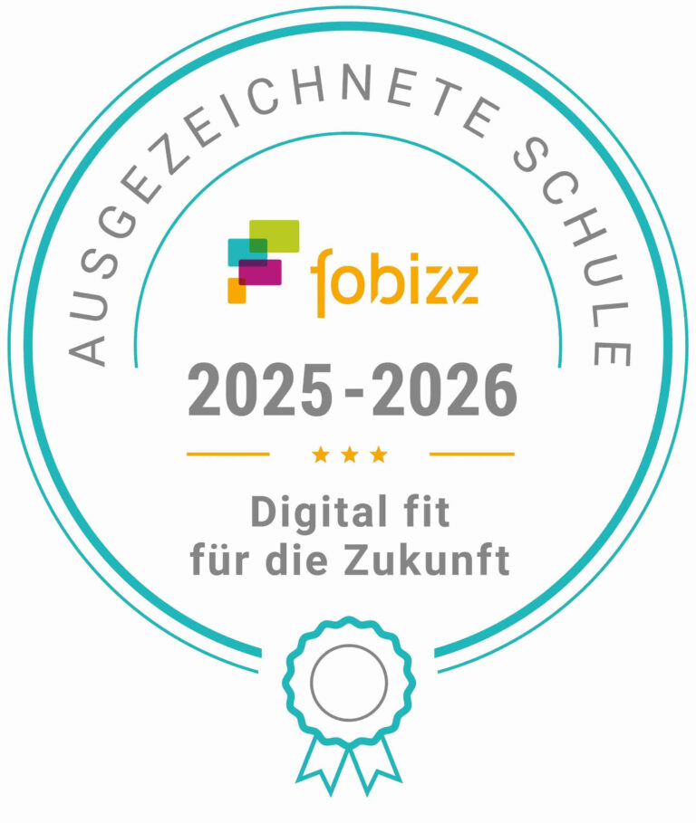 Auszeichnung als fobizz Schule 2025/26