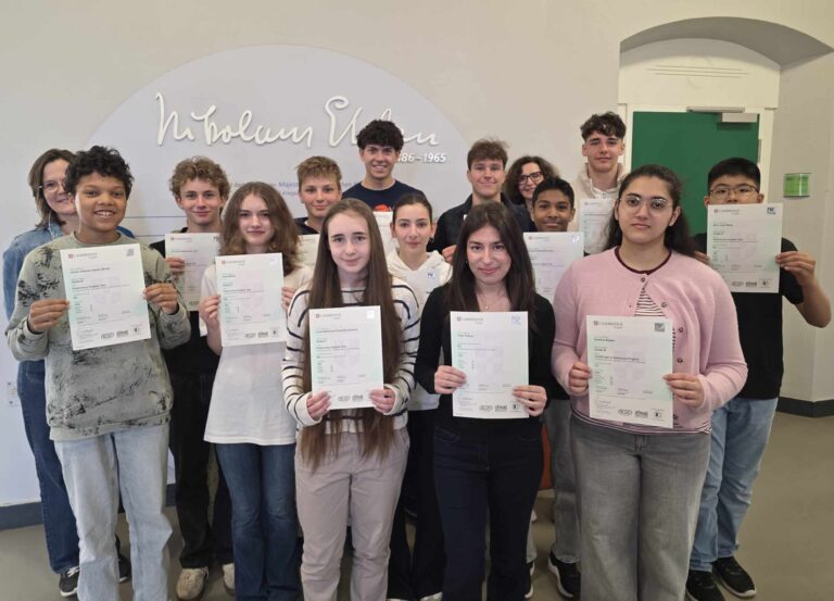 Congratulations zum Cambridge-Zertifikat