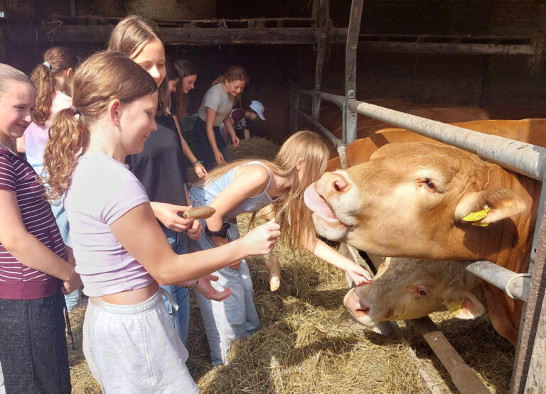 Erkunde-Unterricht auf dem Bauernhof