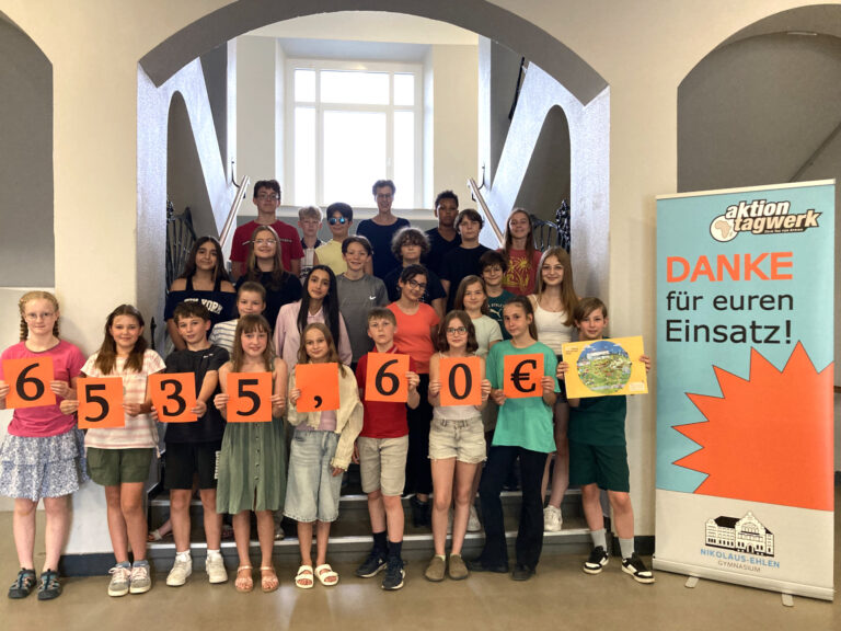 Gesamterlös für Aktion Tagwerk: 6535,60 € – ein sensationelles Ergebnis